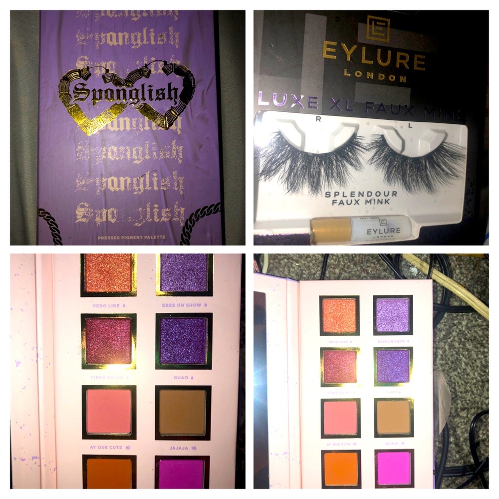 Spanglish Eyeshadow Palette & Eyelashes